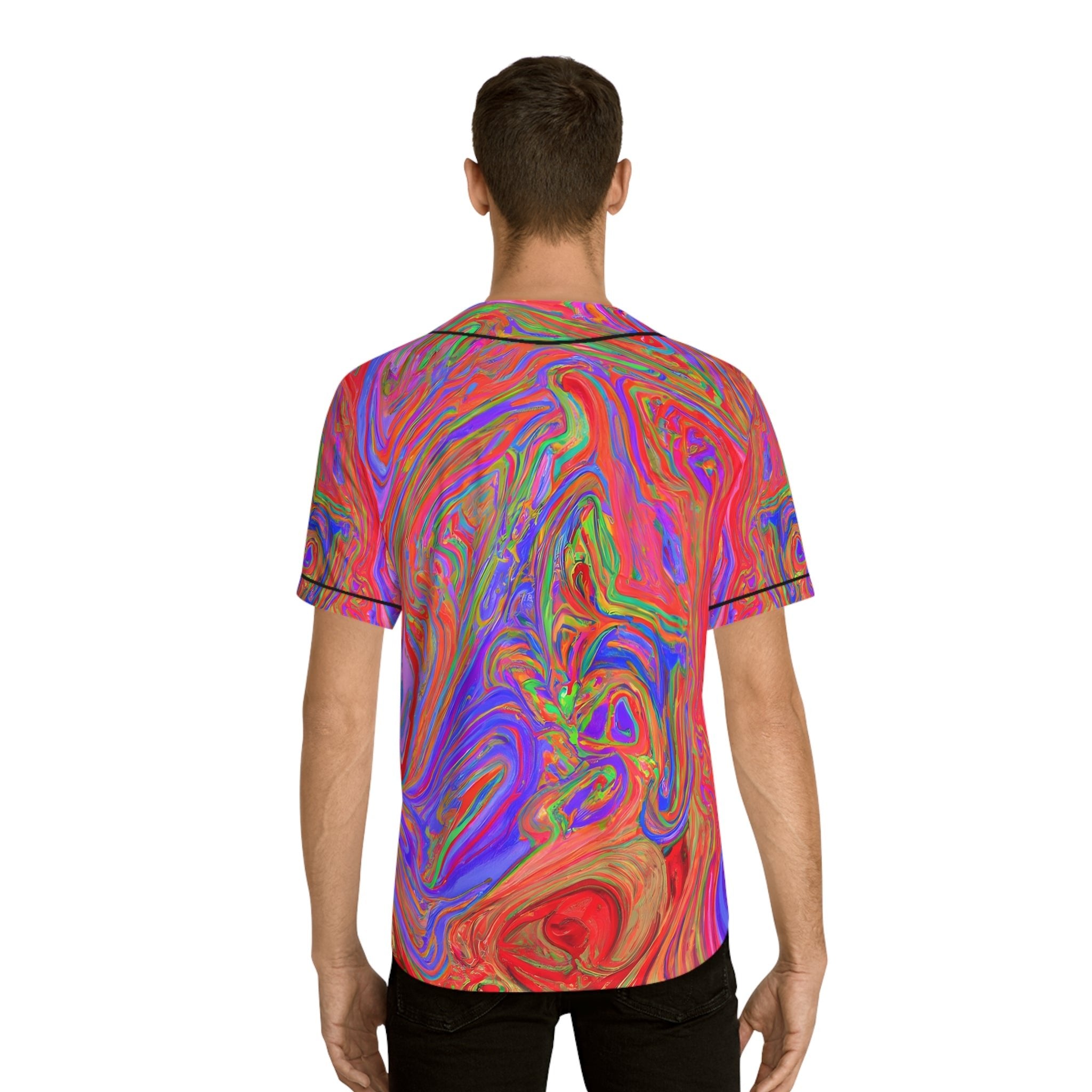 Hawaiian Shirts - Men's Avant - garde Baseball Jersey - Acid Daddy