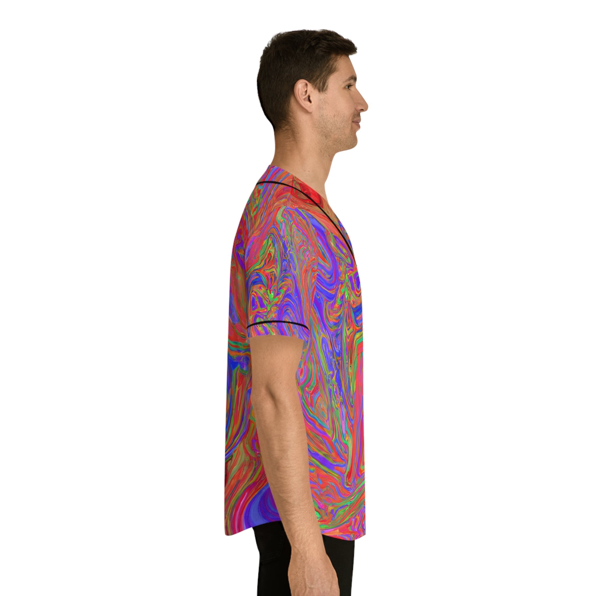 Hawaiian Shirts - Men's Avant - garde Baseball Jersey - Acid Daddy