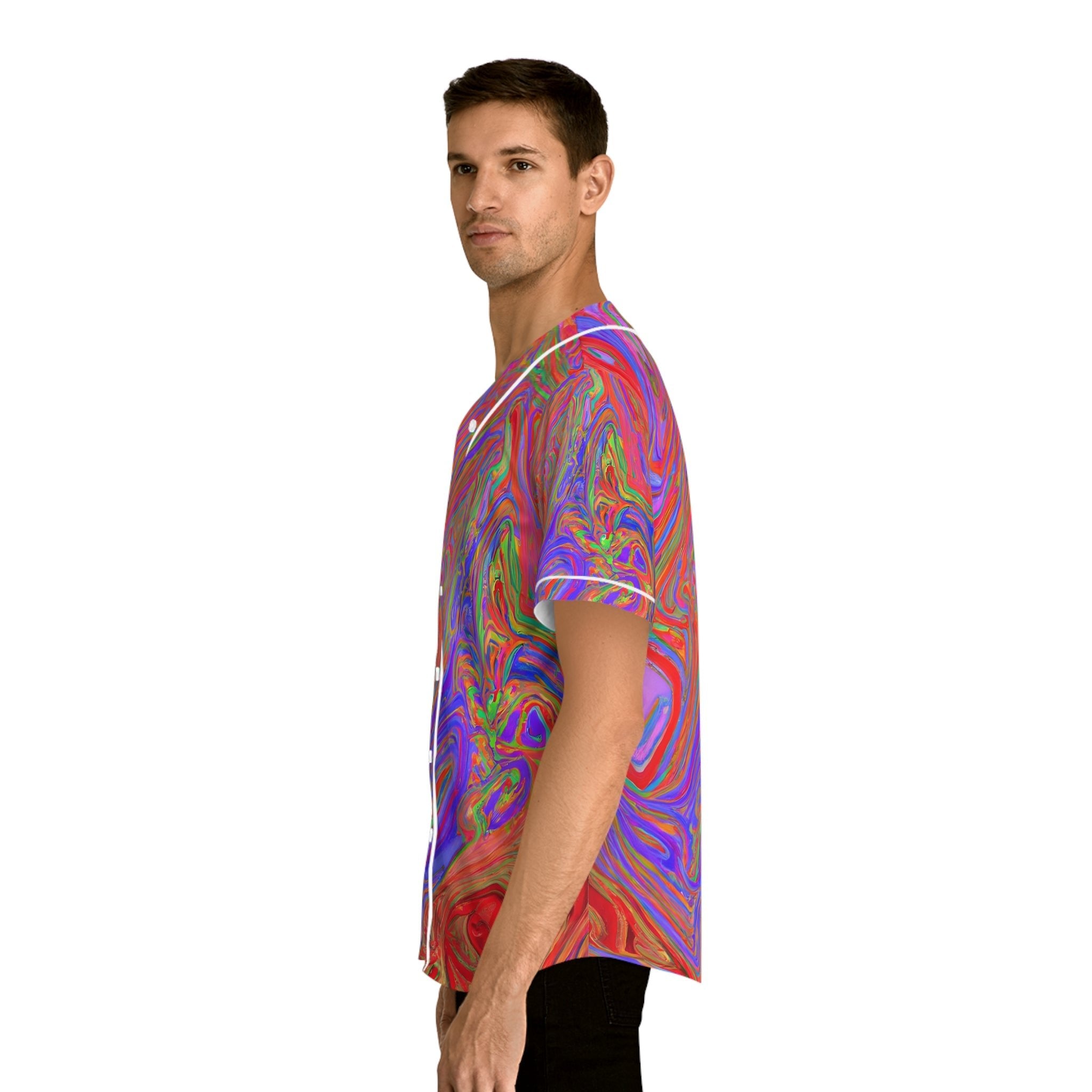 Hawaiian Shirts - Men's Avant - garde Baseball Jersey - Acid Daddy