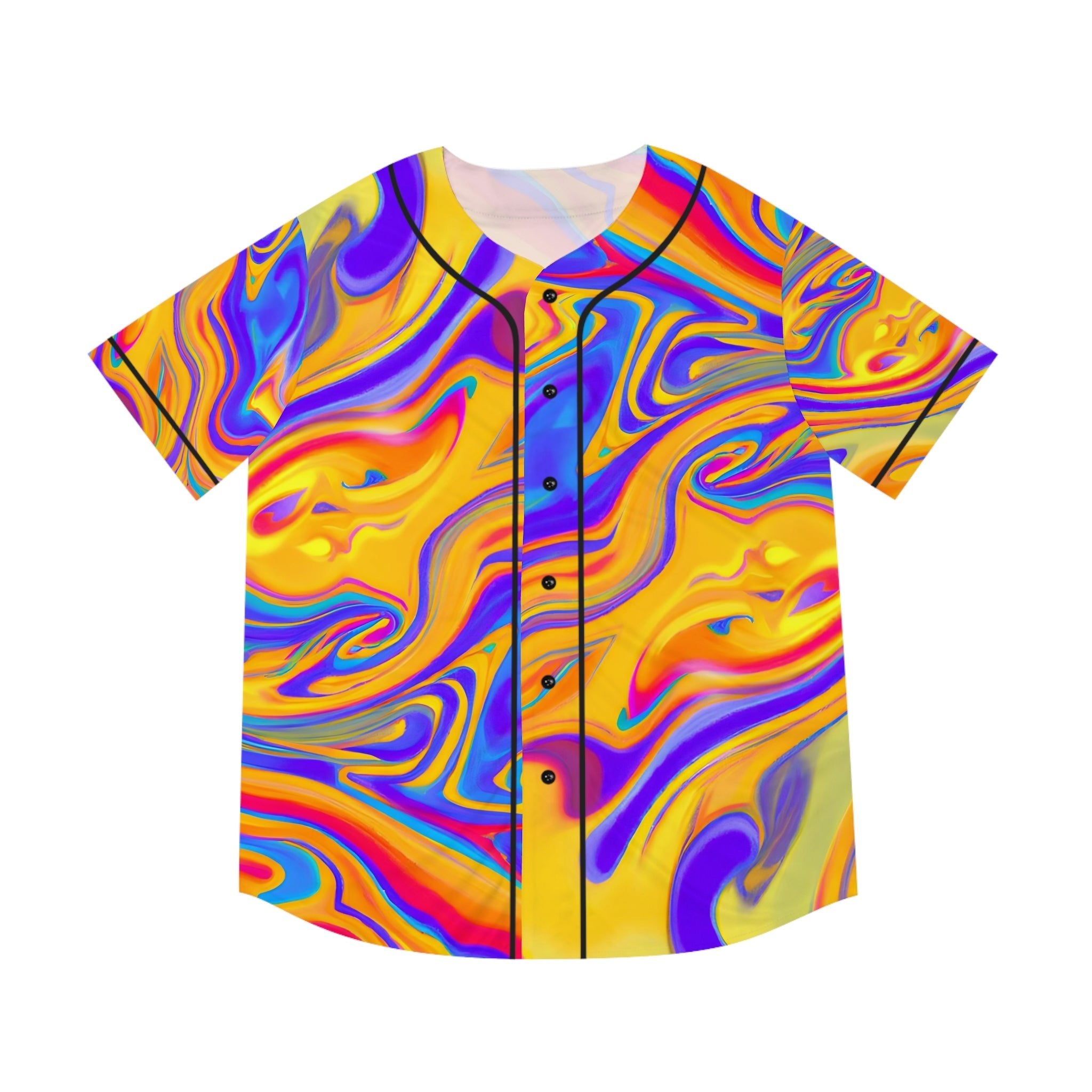 Hawaiian Shirts - Men's Chroma Baseball Jersey - Acid Daddy