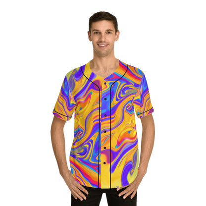 Hawaiian Shirts - Men's Chroma Baseball Jersey - Acid Daddy