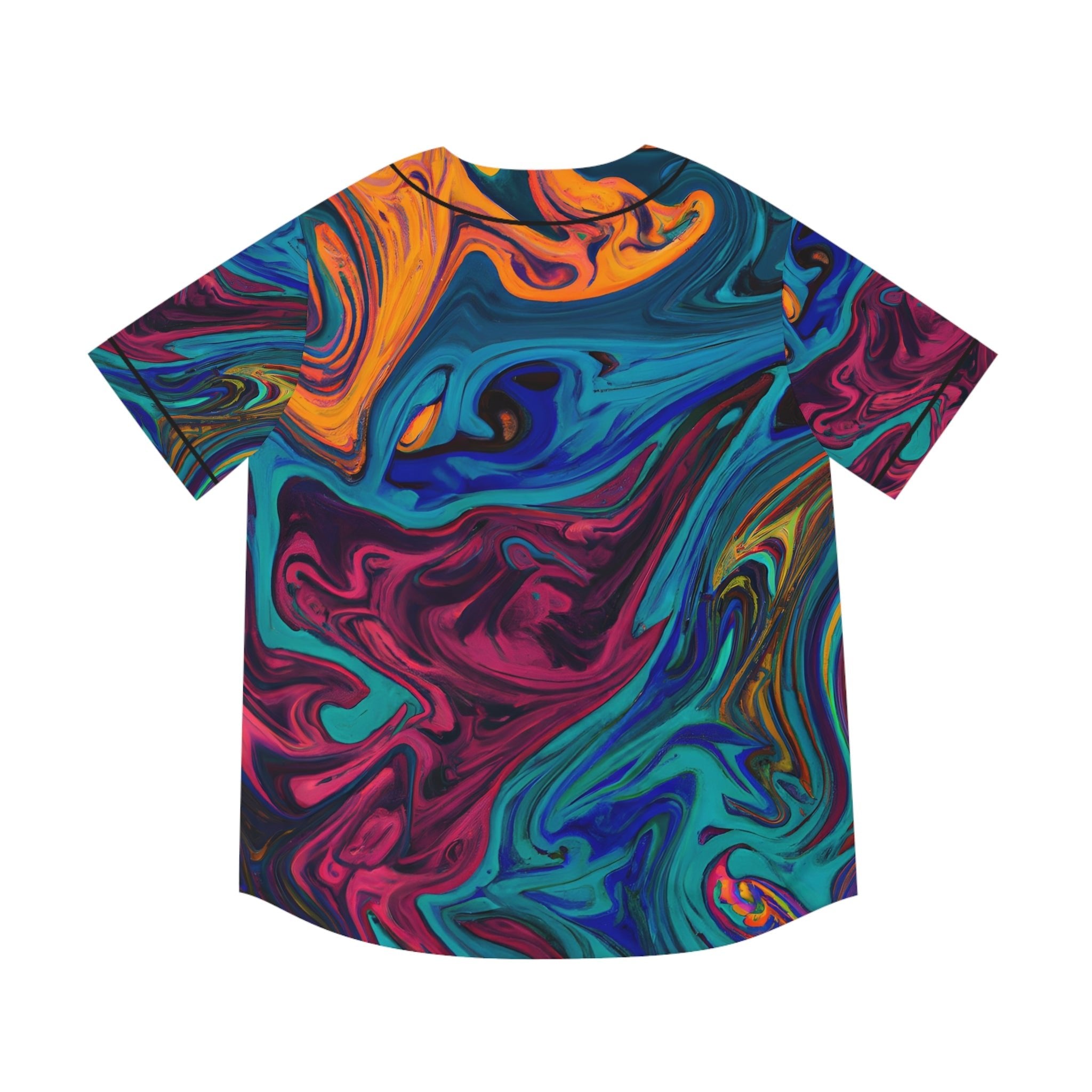 Hawaiian Shirts - Men's Distorted Baseball Jersey - Acid Daddy