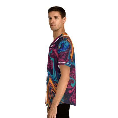 Hawaiian Shirts - Men's Distorted Baseball Jersey - Acid Daddy