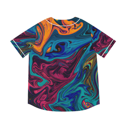 Hawaiian Shirts - Men's Distorted Baseball Jersey - Acid Daddy