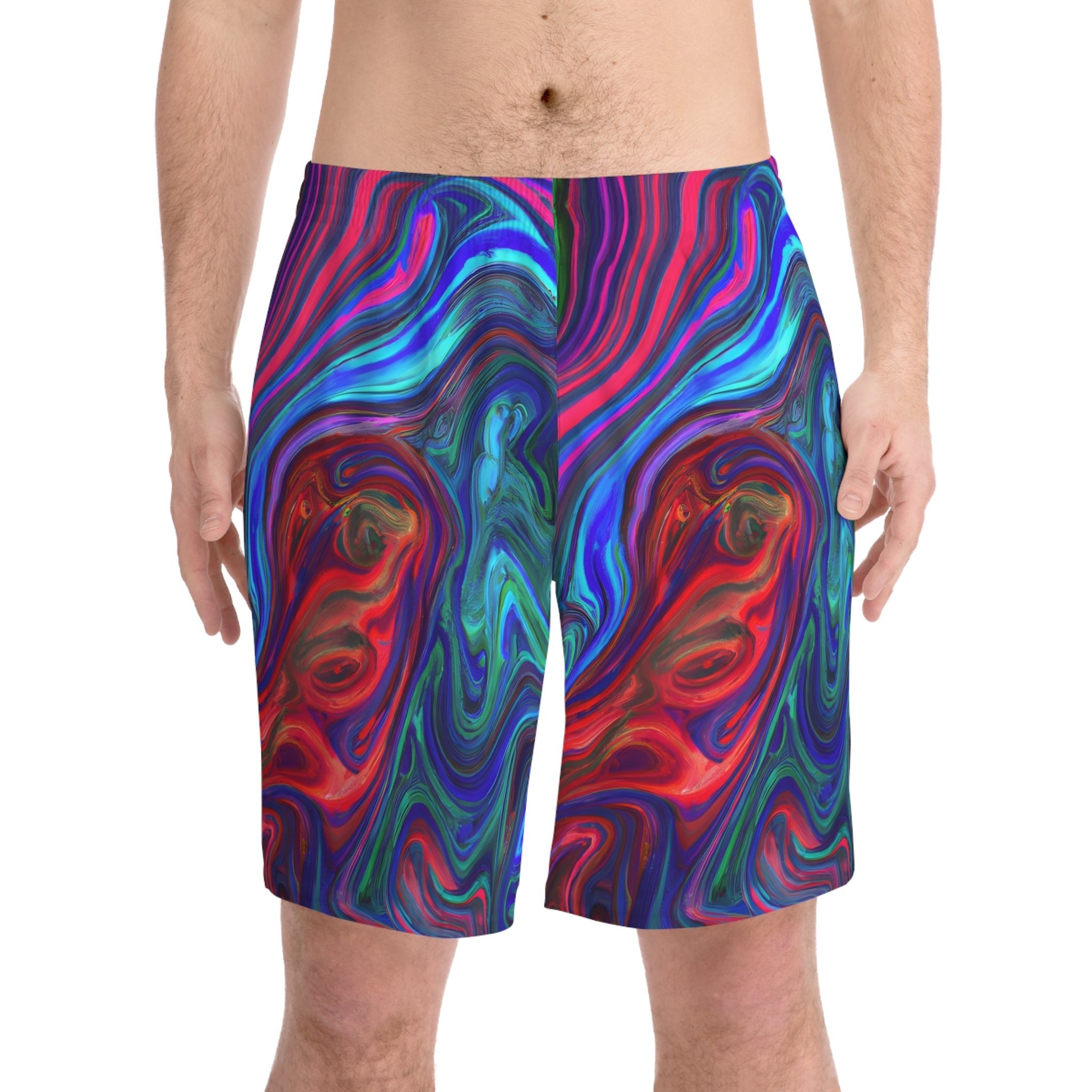 Beach Shorts - Men's Dreamlike Beach Shorts - Acid Daddy