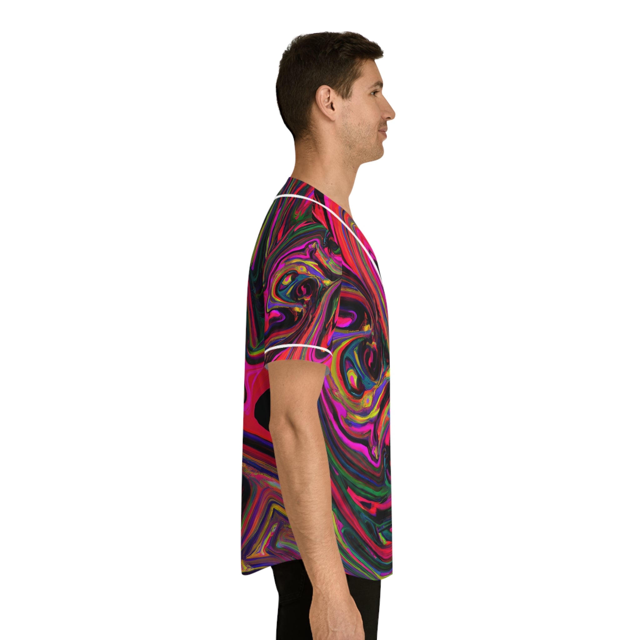 Hawaiian Shirts - Men's Dreamy Baseball Jersey - Acid Daddy