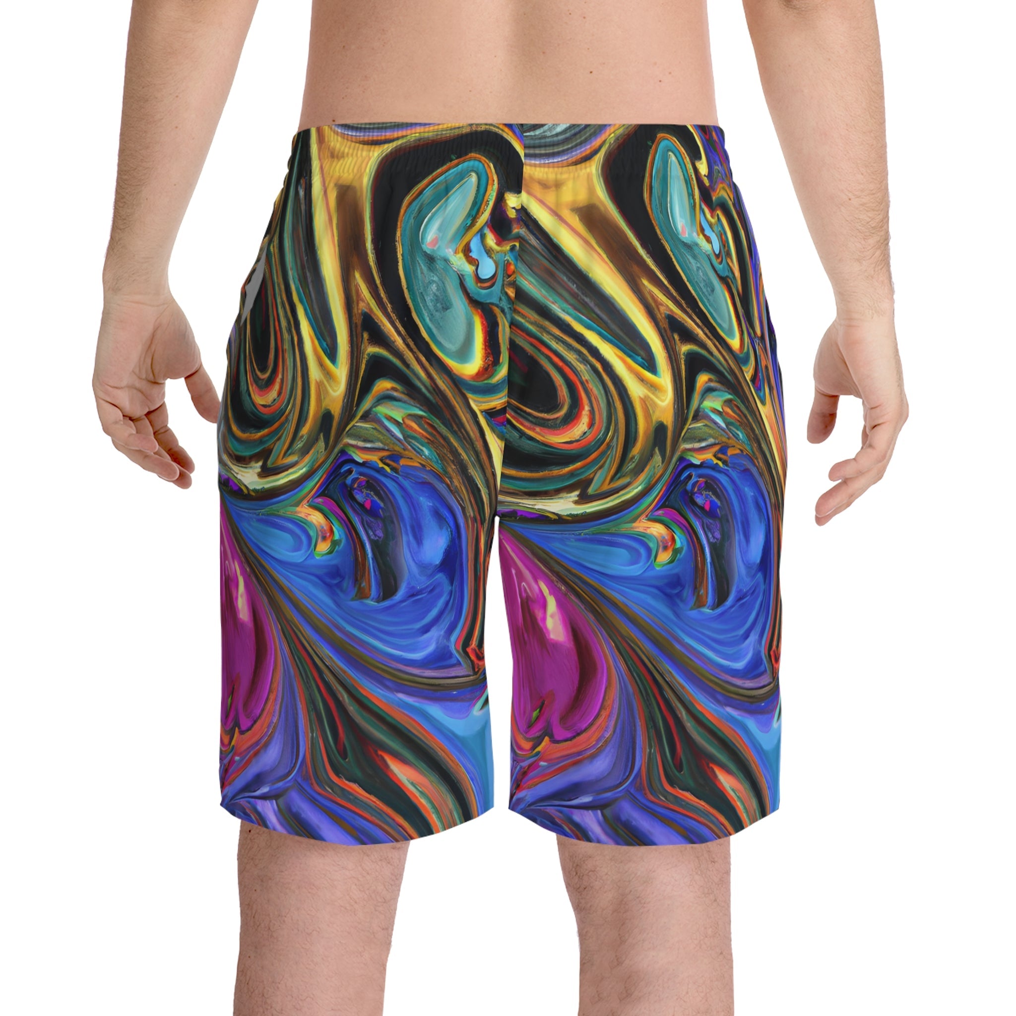 Beach Shorts - Men's Dreamy Beach Shorts - Acid Daddy