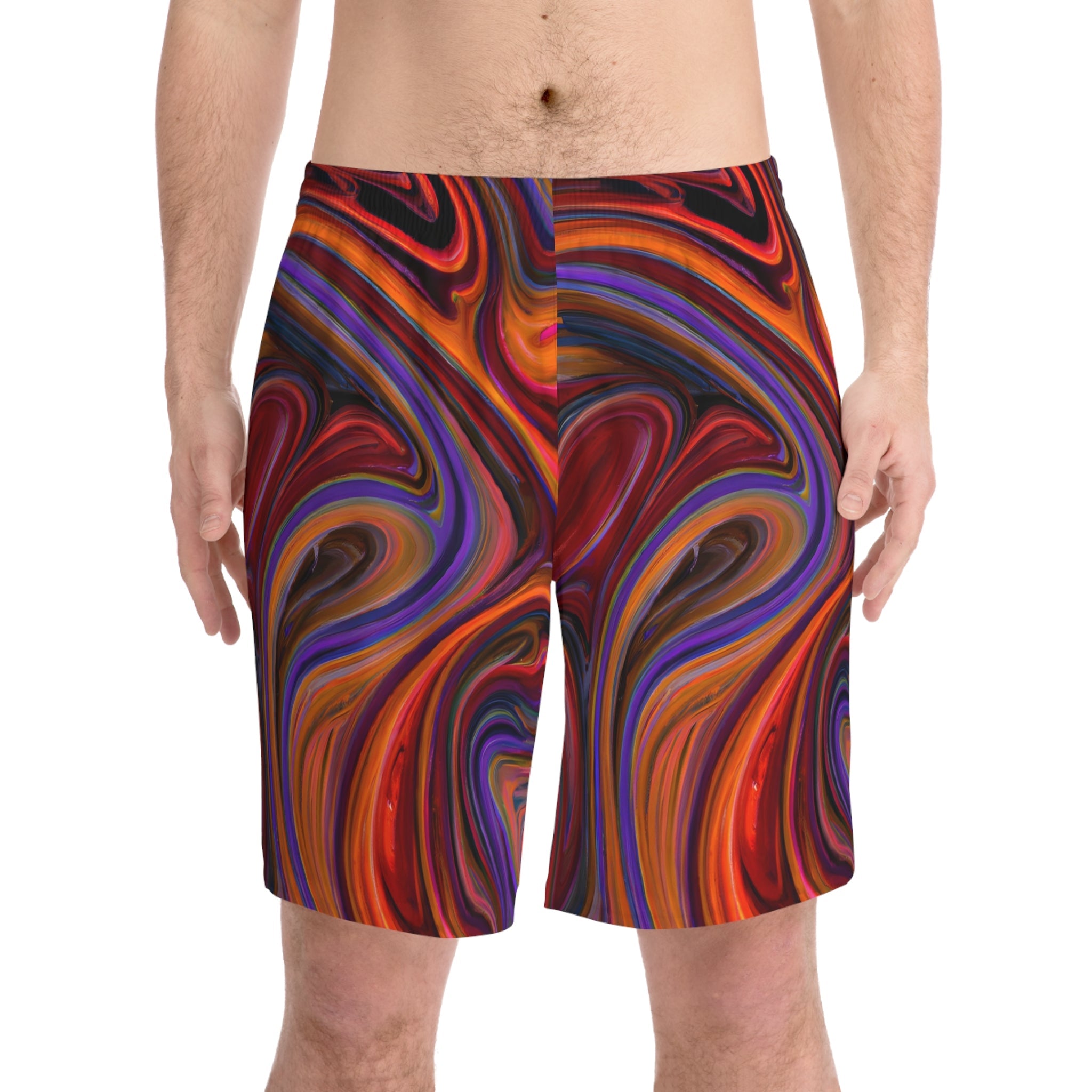 Beach Shorts - Men's Enthralling Beach Shorts - Acid Daddy