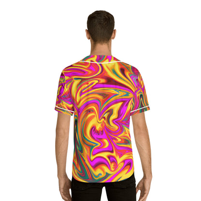 Hawaiian Shirts - Men's Euphoric Baseball Jersey - Acid Daddy