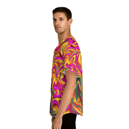 Hawaiian Shirts - Men's Euphoric Baseball Jersey - Acid Daddy