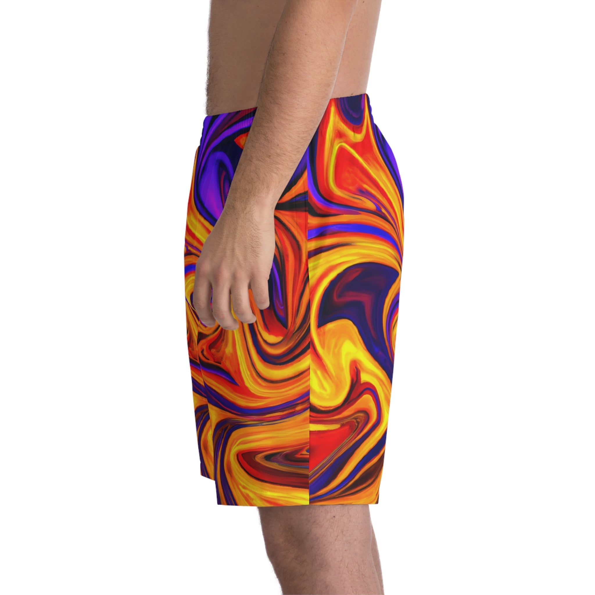 Beach Shorts - Men's Evocative Beach Shorts - Acid Daddy