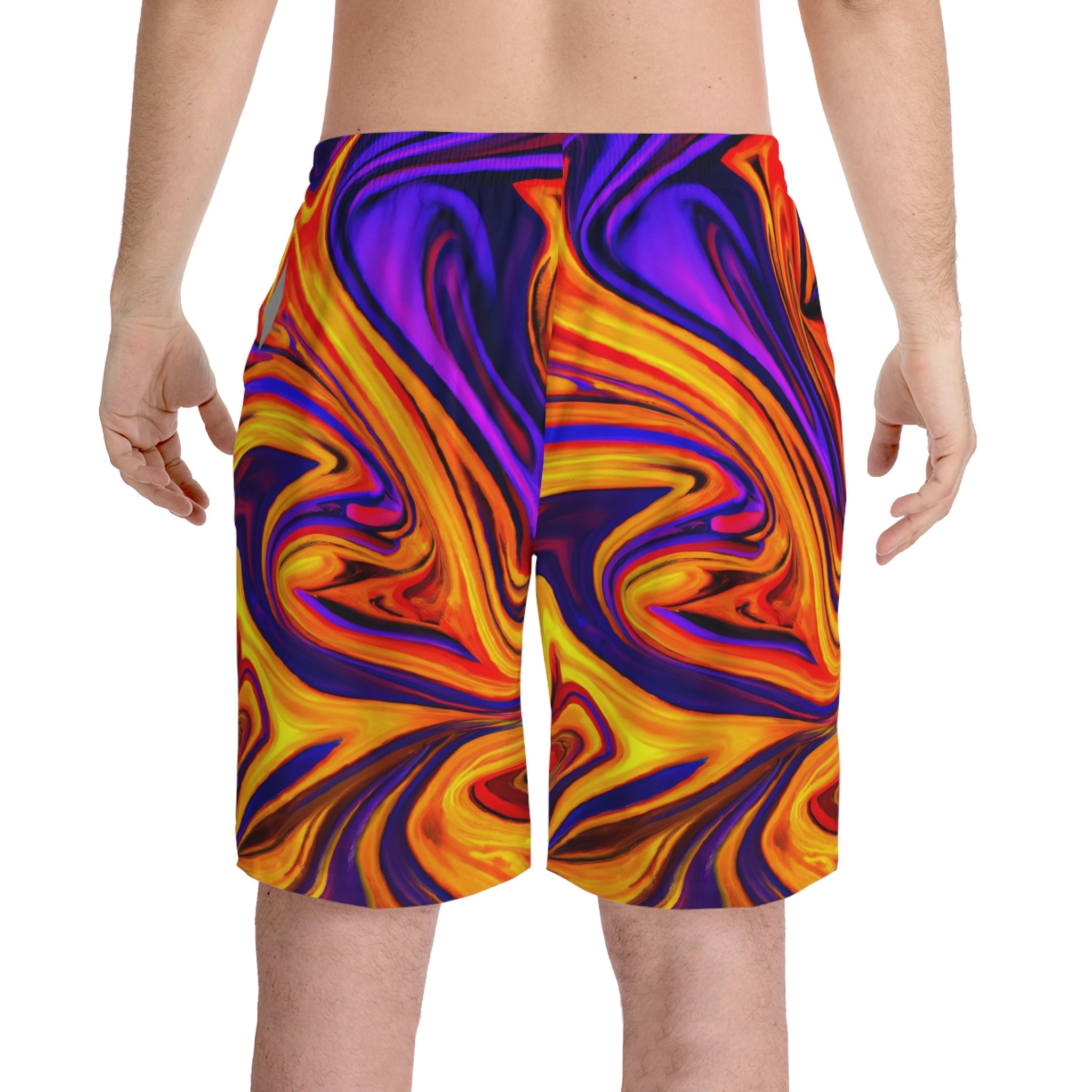 Beach Shorts - Men's Evocative Beach Shorts - Acid Daddy