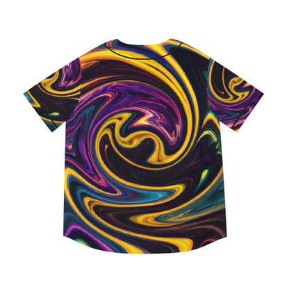 Hawaiian Shirts - Men's Hypnotic Baseball Jersey - Acid Daddy