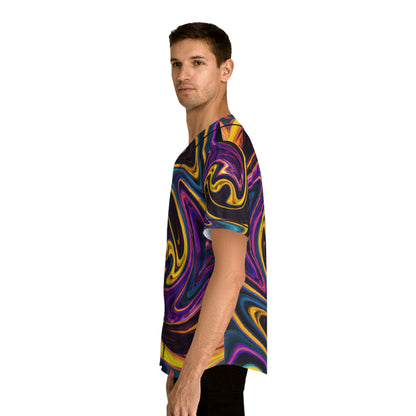 Hawaiian Shirts - Men's Hypnotic Baseball Jersey - Acid Daddy