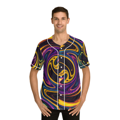 Hawaiian Shirts - Men's Hypnotic Baseball Jersey - Acid Daddy