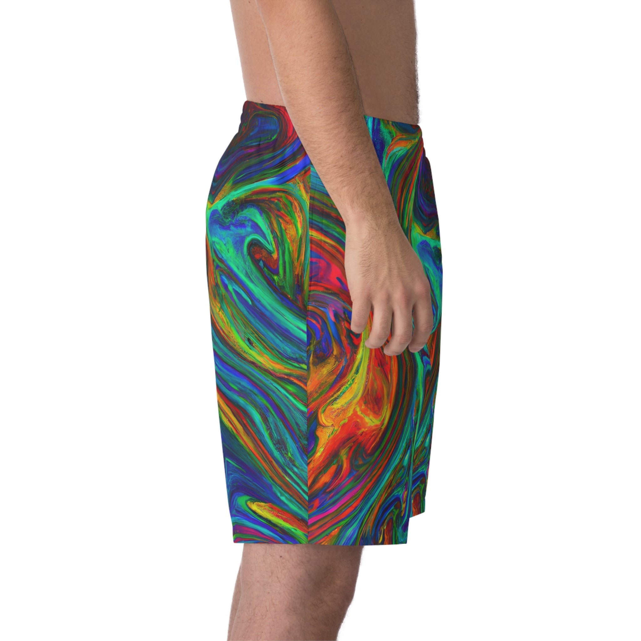 Beach Shorts - Men's Hypnotic Beach Shorts - Acid Daddy