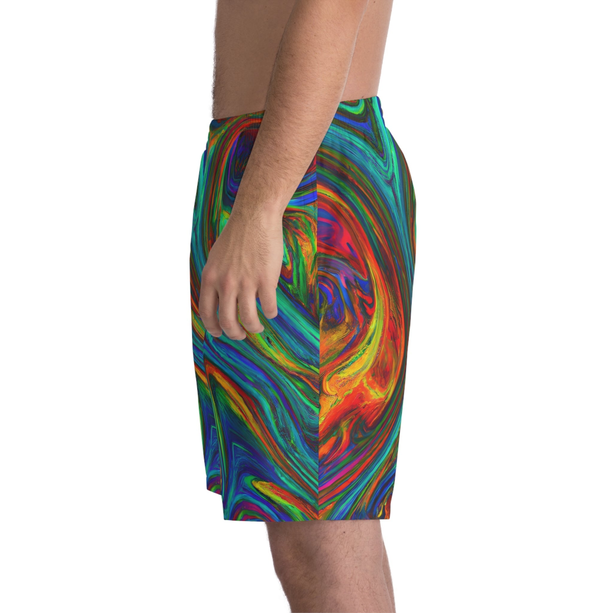 Beach Shorts - Men's Hypnotic Beach Shorts - Acid Daddy