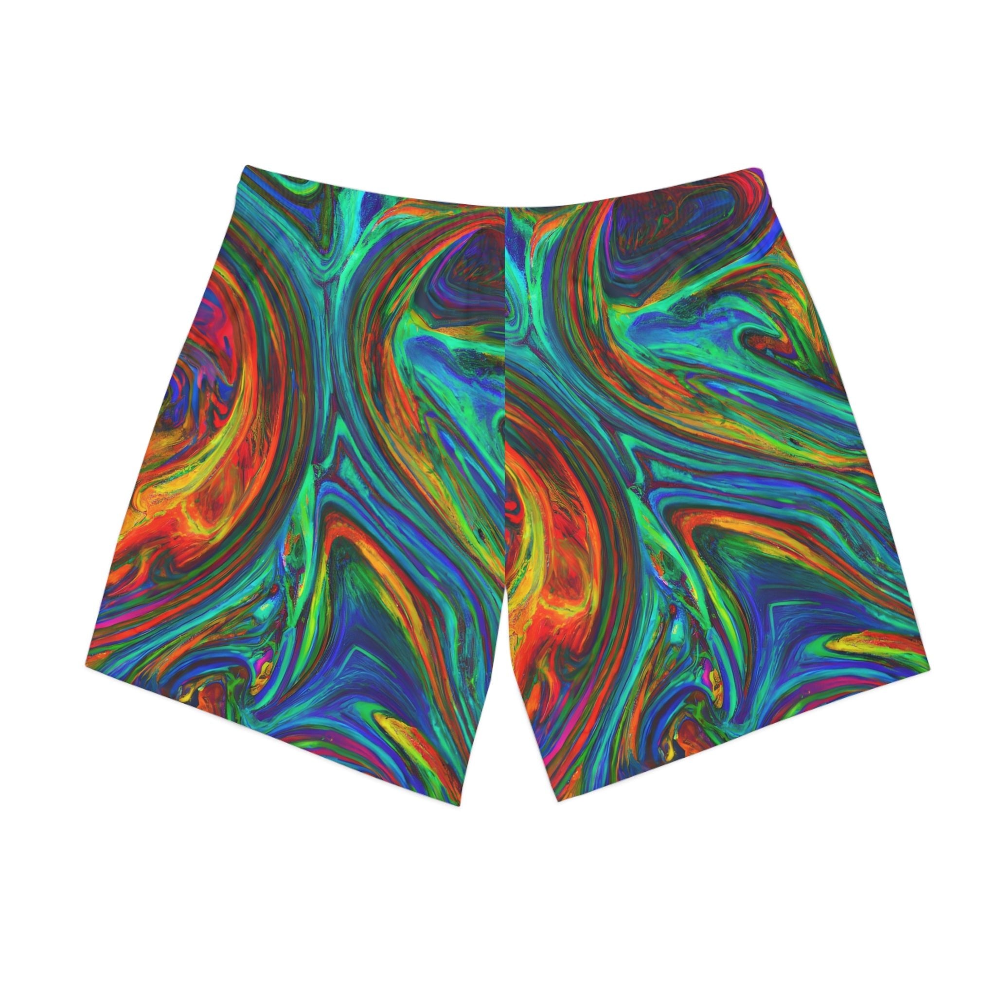 Beach Shorts - Men's Hypnotic Beach Shorts - Acid Daddy