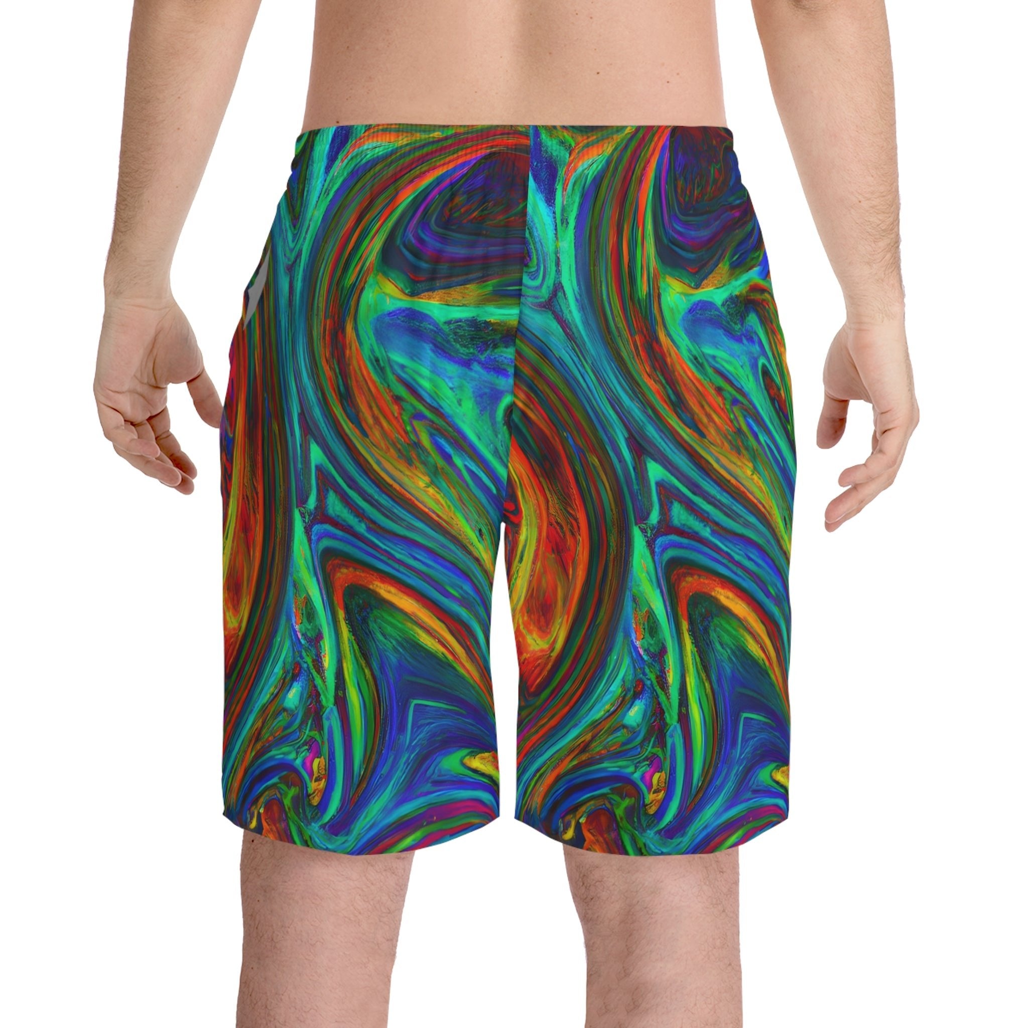 Beach Shorts - Men's Hypnotic Beach Shorts - Acid Daddy