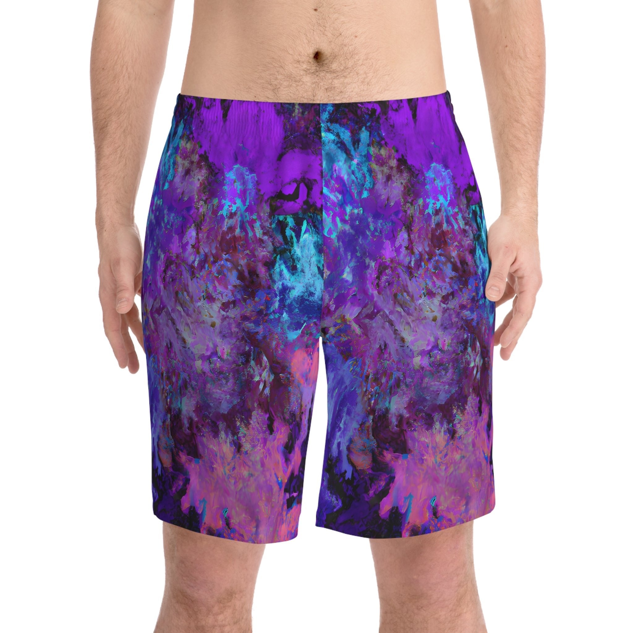 Beach Shorts - Men's Mesmerizing Beach Shorts - Acid Daddy