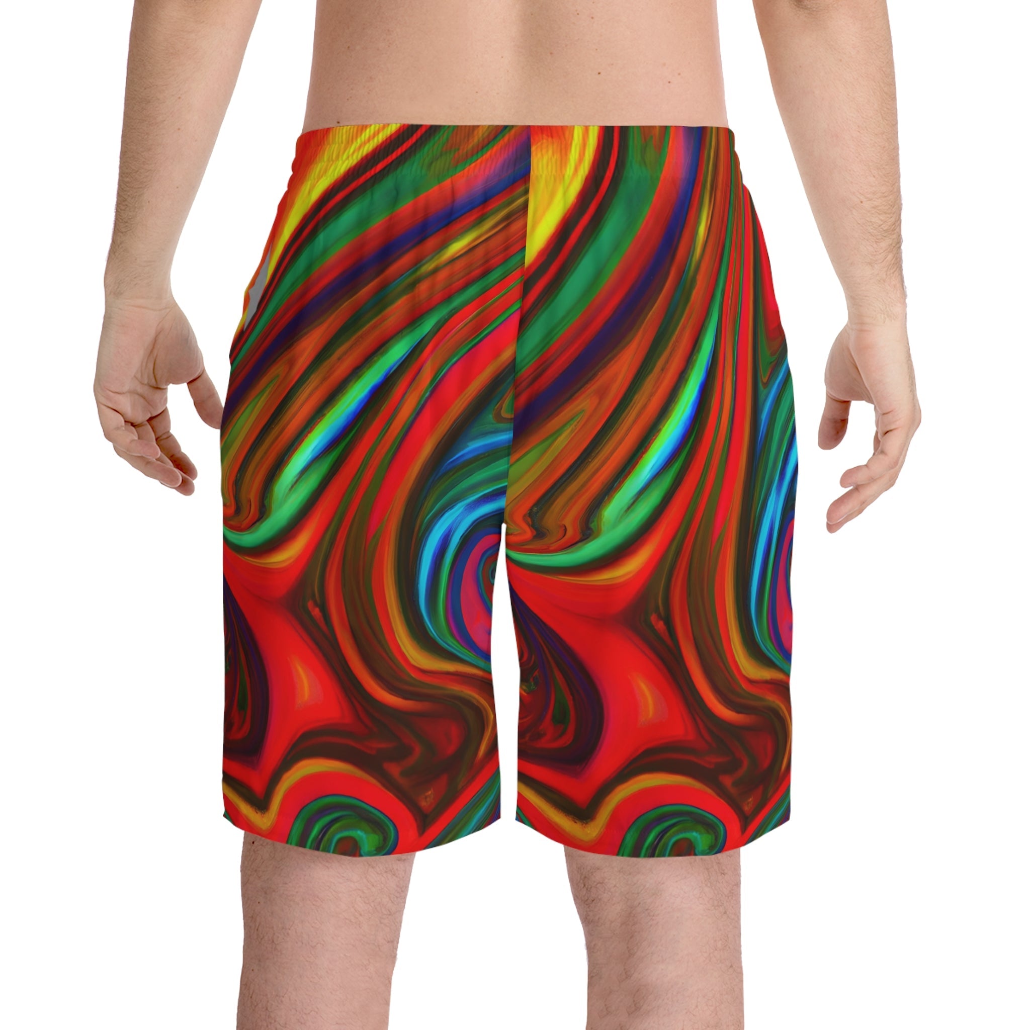 Beach Shorts - Men's Pulsating Beach Shorts - Acid Daddy