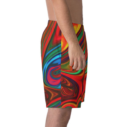 Beach Shorts - Men's Pulsating Beach Shorts - Acid Daddy