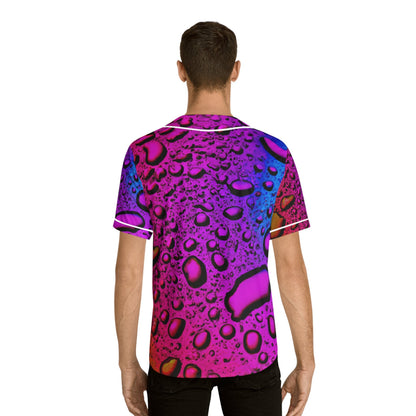 Hawaiian Shirts - Men's Raindrop Baseball Jersey - Acid Daddy