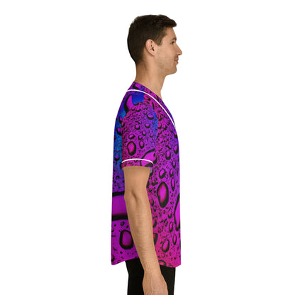 Hawaiian Shirts - Men's Raindrop Baseball Jersey - Acid Daddy