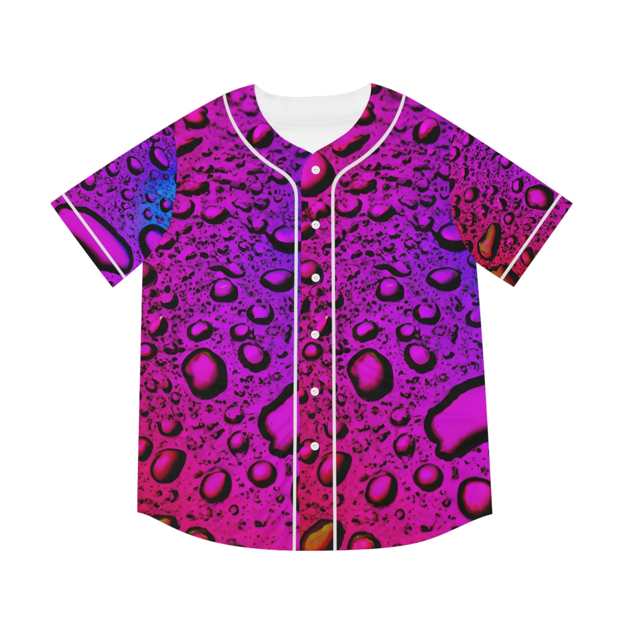 Hawaiian Shirts - Men's Raindrop Baseball Jersey - Acid Daddy