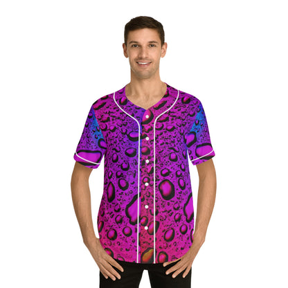 Hawaiian Shirts - Men's Raindrop Baseball Jersey - Acid Daddy