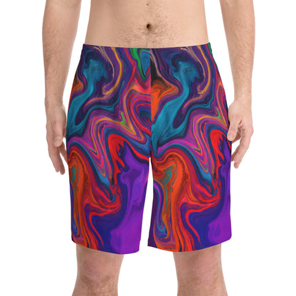 Beach Shorts - Men's Surreal Beach Shorts - Acid Daddy