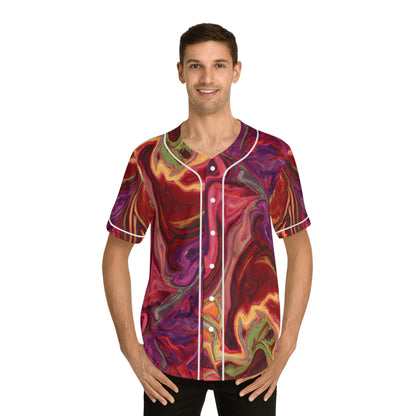 Hawaiian Shirts - Men's Surrealist Baseball Jersey - Acid Daddy