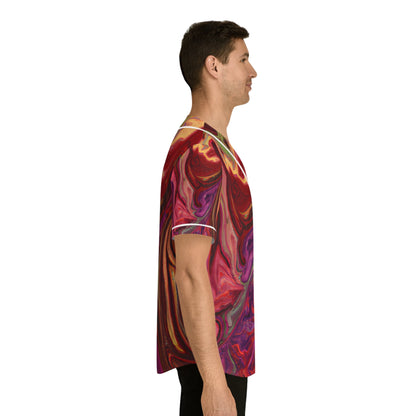 Hawaiian Shirts - Men's Surrealist Baseball Jersey - Acid Daddy