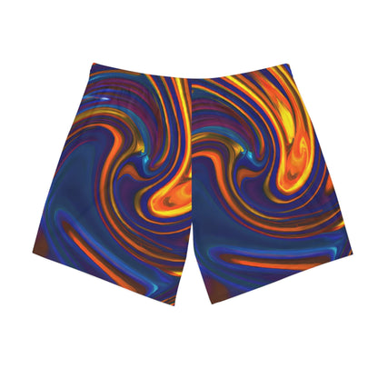 Beach Shorts - Men's Swirling Beach Shorts - Acid Daddy