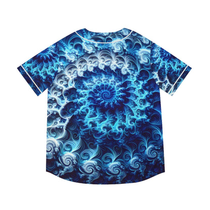 Hawaiian Shirts - Men's Transcendent Blue Baseball Jersey - Acid Daddy