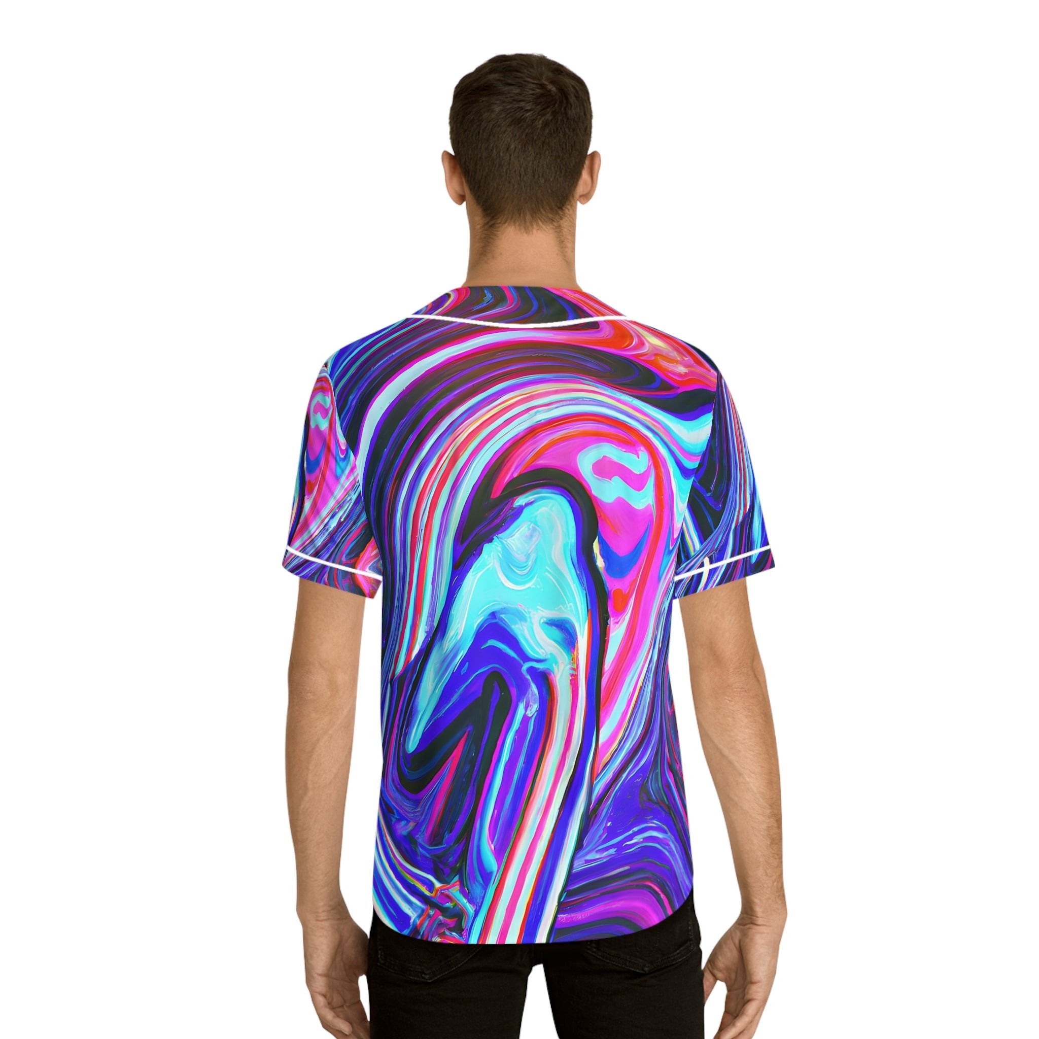 All Over Prints - Men's Vibing Baseball Jersey - Acid Daddy