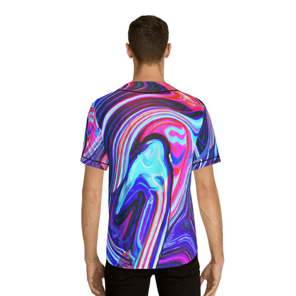 All Over Prints - Men's Vibing Baseball Jersey - Acid Daddy