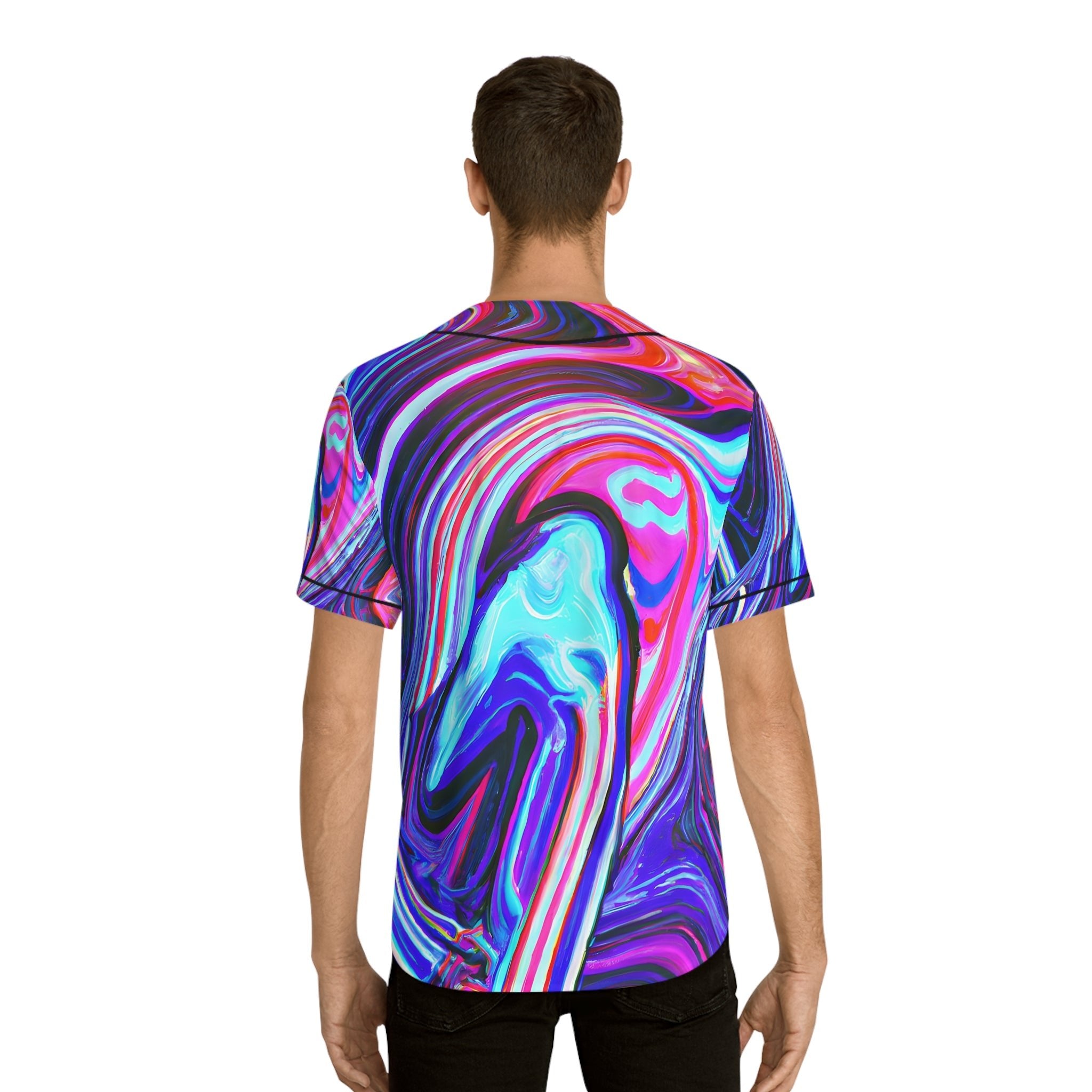 All Over Prints - Men's Vibing Baseball Jersey - Acid Daddy