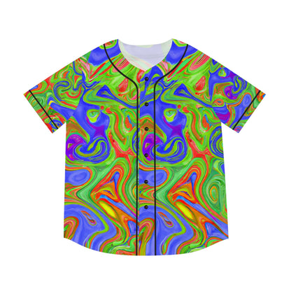 Hawaiian Shirts - Men's Wavy Baseball Jersey - Acid Daddy