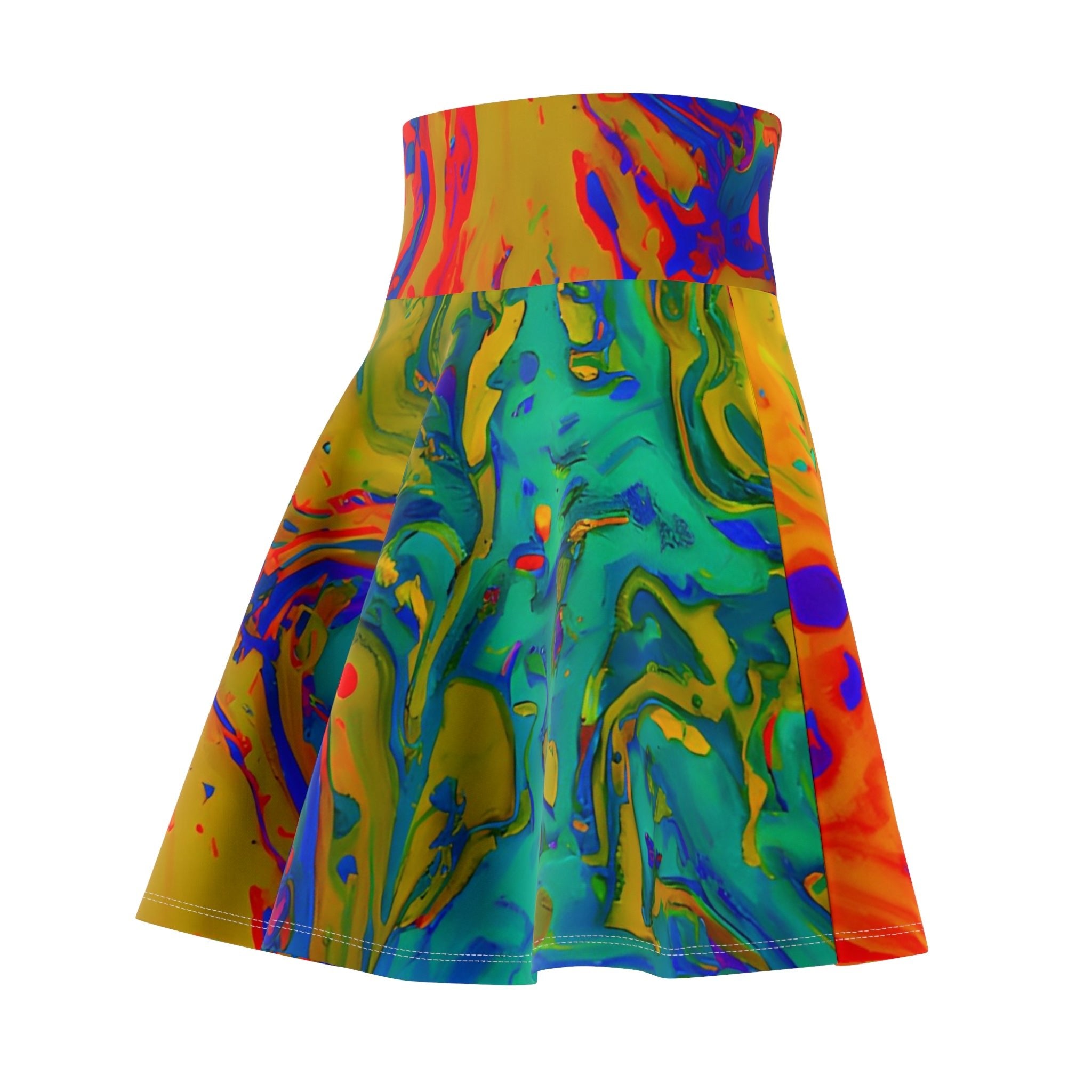 Skater Skirt - Women's Dazzling Skater Skirt - Acid Daddy