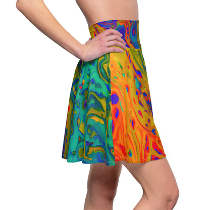 Skater Skirt - Women's Dazzling Skater Skirt - Acid Daddy