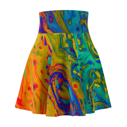 Skater Skirt - Women's Dazzling Skater Skirt - Acid Daddy