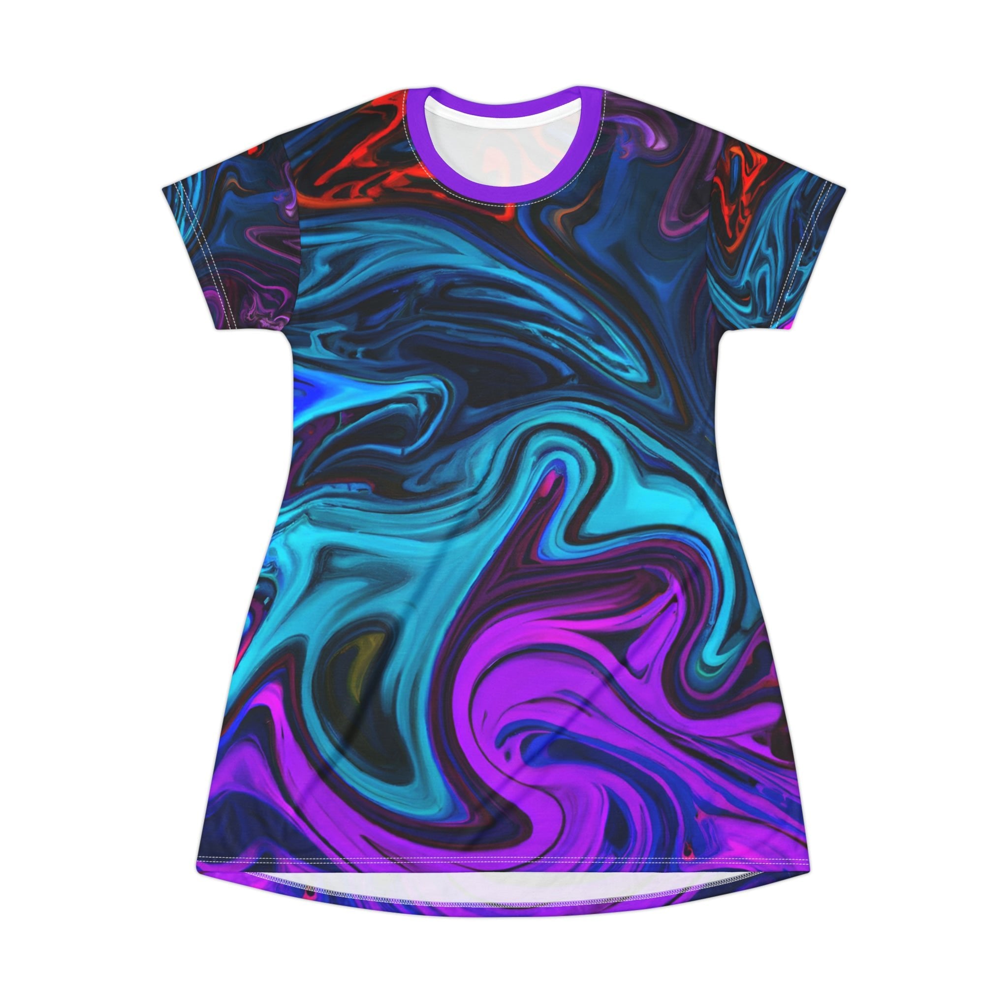 Festival Dresses - Stormy Night T - Shirt Dress - Acid Daddy