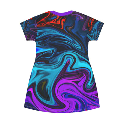 Festival Dresses - Stormy Night T - Shirt Dress - Acid Daddy