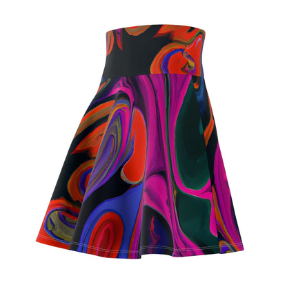 Skater Skirt - Womens Hypnotic Skater Skirt - Acid Daddy