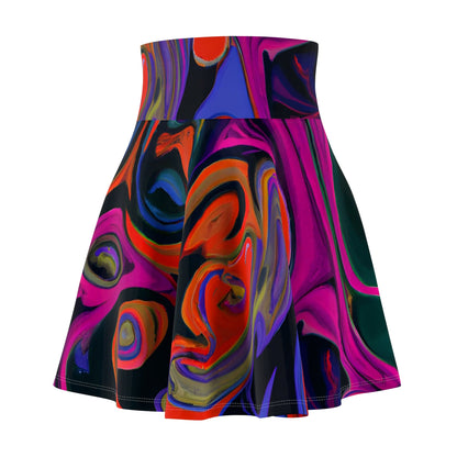 Skater Skirt - Womens Hypnotic Skater Skirt - Acid Daddy