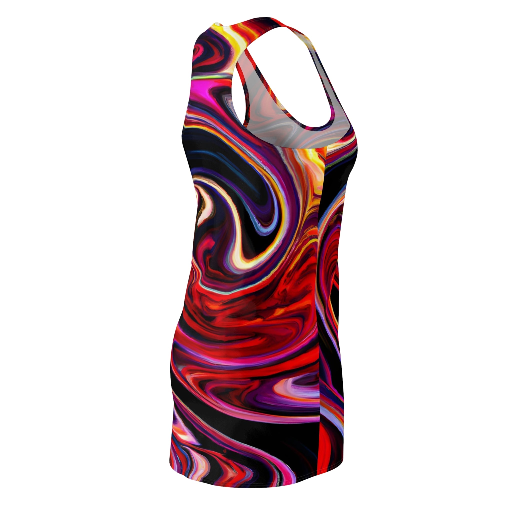 All Over Prints - Women's Infinity Red Racerback Dress - Acid Daddy