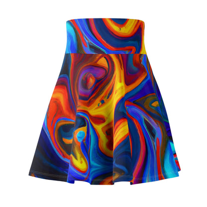 Skater Skirt - Women's Mind - Bending Skater Skirt - Acid Daddy