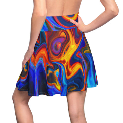 Skater Skirt - Women's Mind - Bending Skater Skirt - Acid Daddy