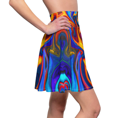 Skater Skirt - Women's Mind - Bending Skater Skirt - Acid Daddy